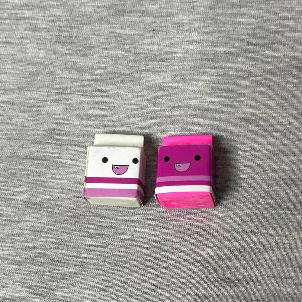 Milk Carton 3D Fun Erasers 2 PCS. Set